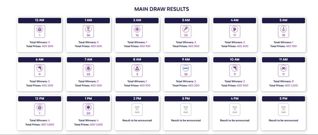 Emirates Draw Pick 1 Latest Results 15-11-24